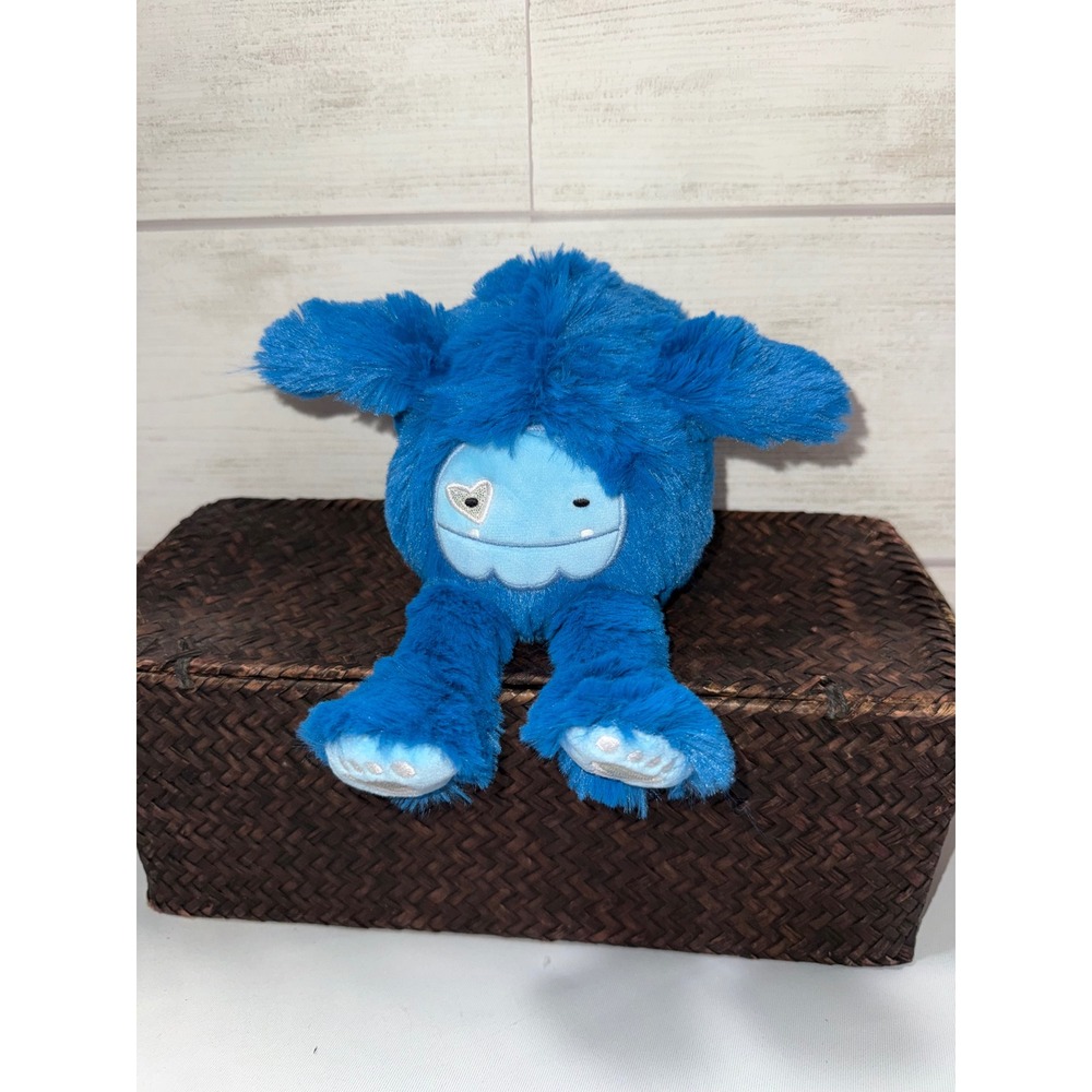 Slumberkins Bigfoot Kin Blue Plush Shaggy Stuffed Animal Emotional Learning Toy